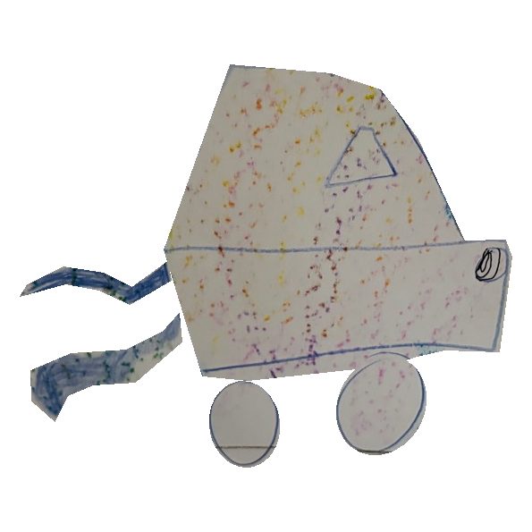The original hand-drawn car for D005.